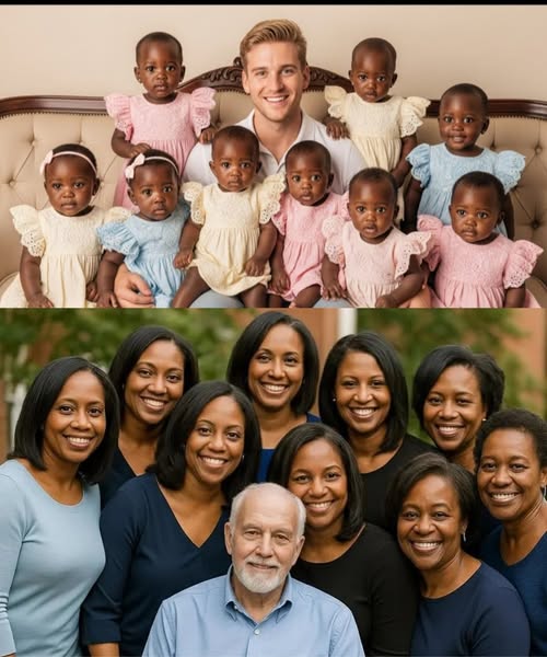 In 1979, he adopted nine Black girls that nobody wanted: what they became 46 years later will leave you speechless…