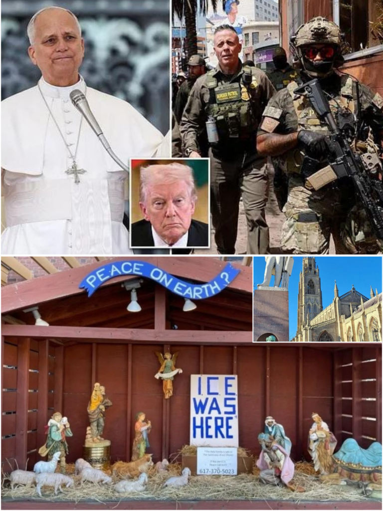 BREAKING: Boston Church DEFIES ICE ORDER — Nativity Scene Found Vandalized With ‘ICE WAS HERE’ After Baby Jesus Removed, But Defiant Priest Refuses to Tear It Down, Citing Pope Leo and the U.S. Constitution in Stunning Showdown. BREAKING: Boston Church DEFIES ICE ORDER — Nativity Scene Found Vandalized With ‘ICE WAS HERE’ After Baby Jesus Removed, But Defiant Priest Refuses to Tear It Down, Citing Pope Leo and the U.S. Constitution in Stunning Showdown.